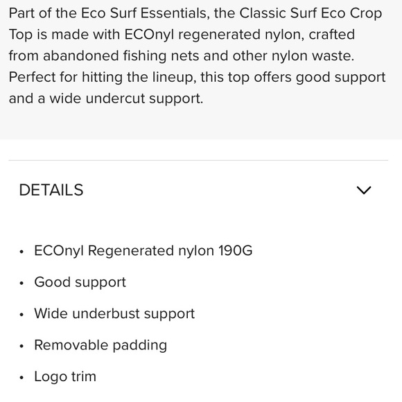 New Rip Curl Surf Crop Bikini Top - Picture 7 of 7